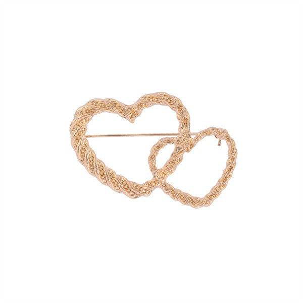 VINTAGE DOUBLE HEART BROOCH - Shop Style & More | Fresh Looks, Everyday Deals & Free Shipping