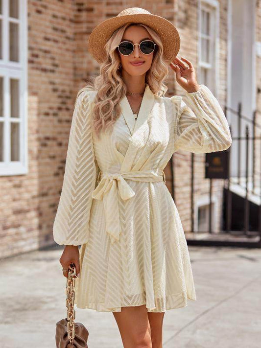 Long sleeve wrap front dress - Shop Style & More | Fresh Looks, Everyday Deals & Free Shipping