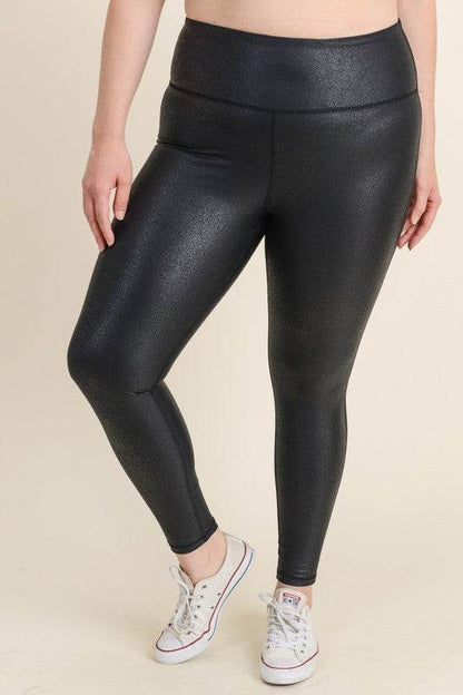 Curvy OG Foil High Waist Leggings - Shop Style & More | Fresh Looks, Everyday Deals & Free Shipping