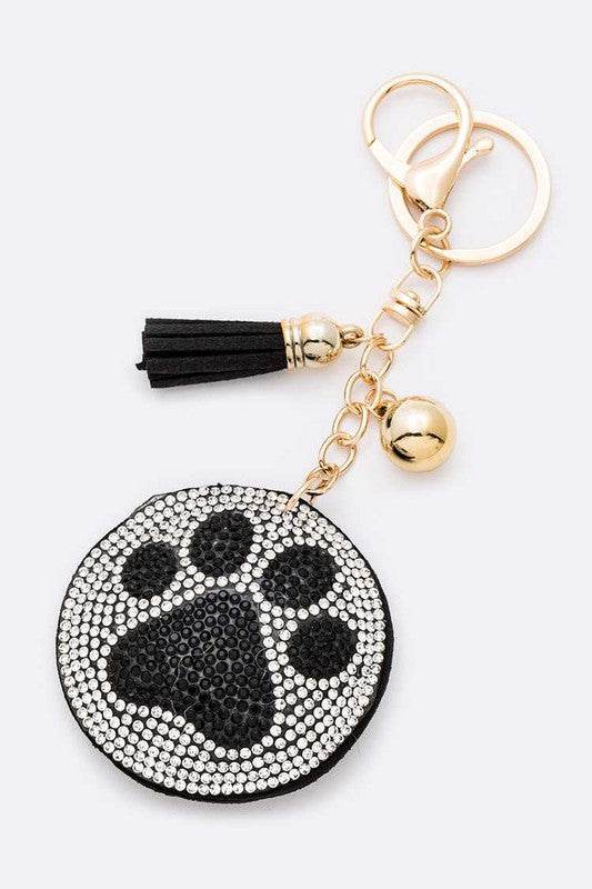 Black Pawl Print Crystal Pillow Key Chain - Shop Style & More | Fresh Looks, Everyday Deals & Free Shipping