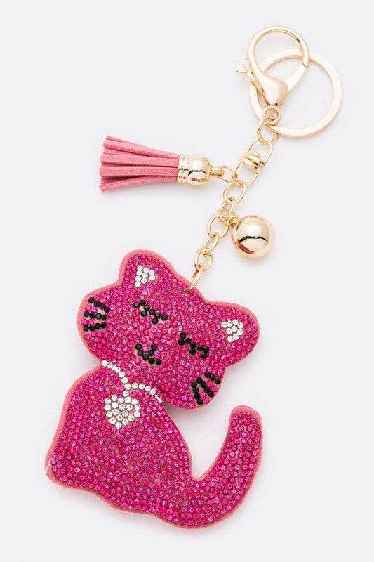 Pink Cat Crystal Pillow Key Chain - Shop Style & More | Fresh Looks, Everyday Deals & Free Shipping