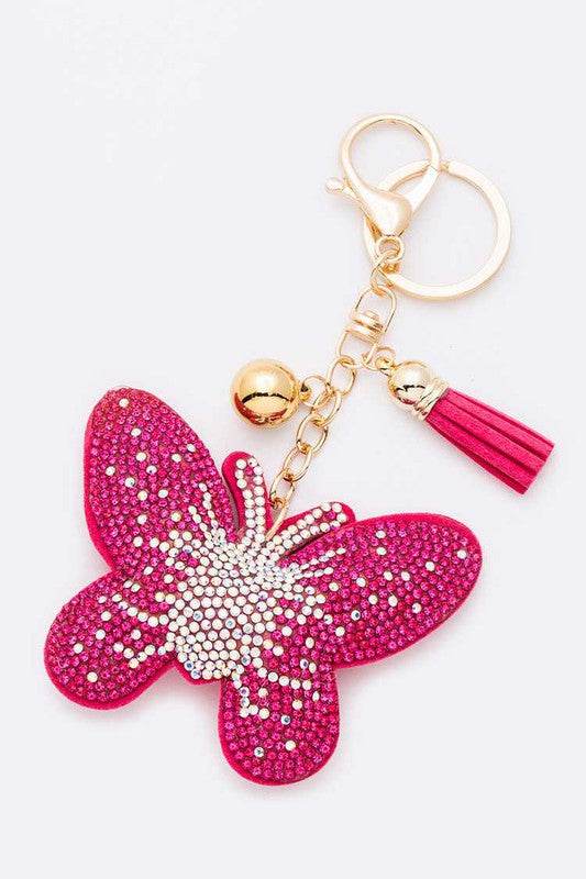 Crystal Butterfly Iconic Pillow Key Chain - Shop Style & More | Fresh Looks, Everyday Deals & Free Shipping