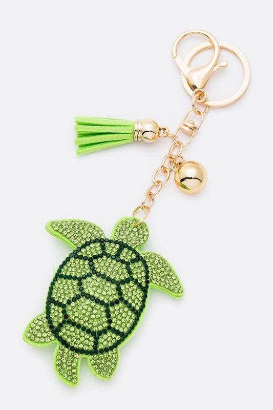 Rhinestone Green Turtle Pillow Key Chain - Shop Style & More | Fresh Looks, Everyday Deals & Free Shipping