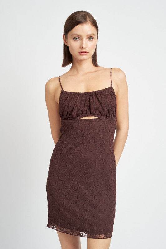 SPAGHETTI STRAP RUCHED BUST MINI DRESS - Shop Style & More | Fresh Looks, Everyday Deals & Free Shipping