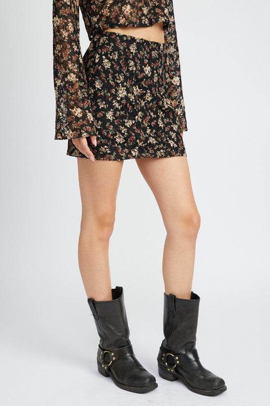 LACE EMBROIDERY MINI SKIRT - Shop Style & More | Fresh Looks, Everyday Deals & Free Shipping