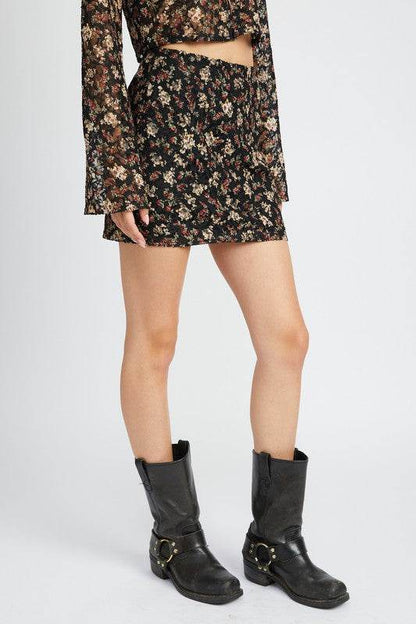 LACE EMBROIDERY MINI SKIRT - Shop Style & More | Fresh Looks, Everyday Deals & Free Shipping