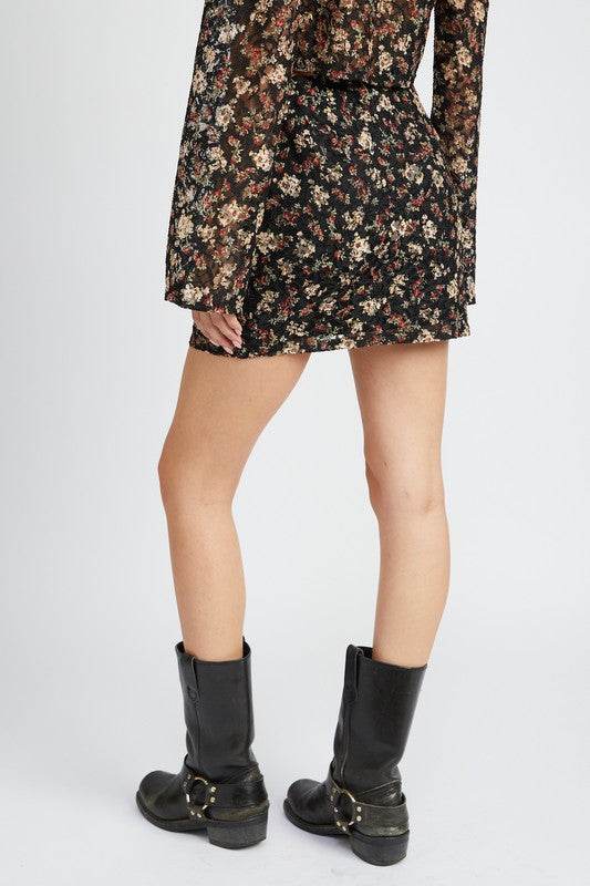 LACE EMBROIDERY MINI SKIRT - Shop Style & More | Fresh Looks, Everyday Deals & Free Shipping