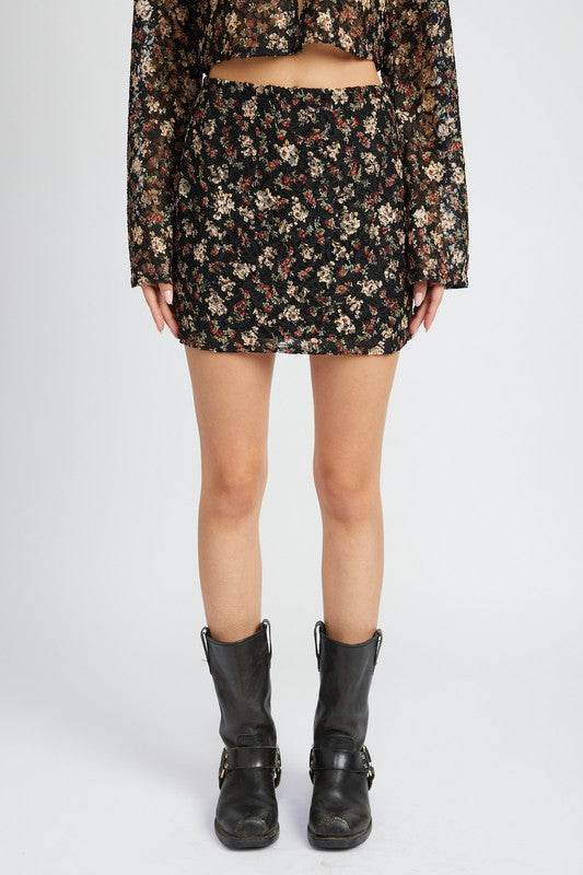 LACE EMBROIDERY MINI SKIRT - Shop Style & More | Fresh Looks, Everyday Deals & Free Shipping