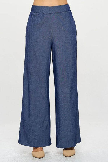 Tencel Straight Leg Pants with Side Pockets - Shop Style & More | Fresh Looks, Everyday Deals & Free Shipping