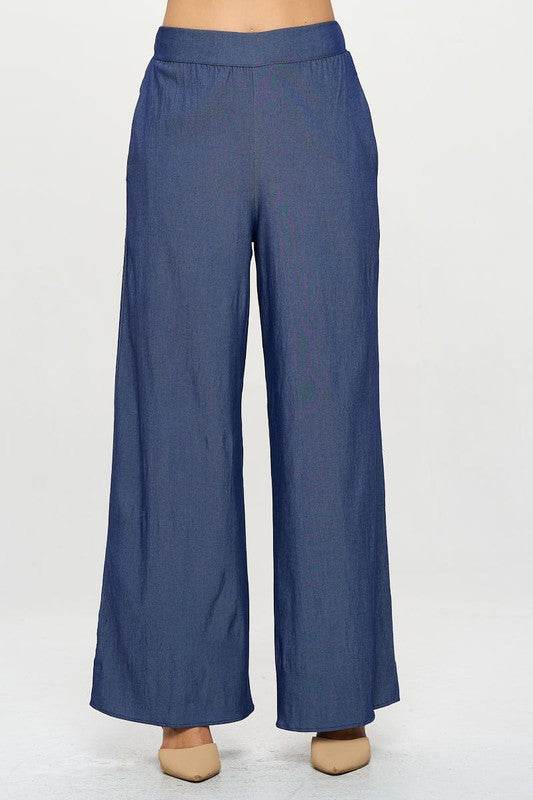 Tencel Straight Leg Pants with Side Pockets - Shop Style & More | Fresh Looks, Everyday Deals & Free Shipping