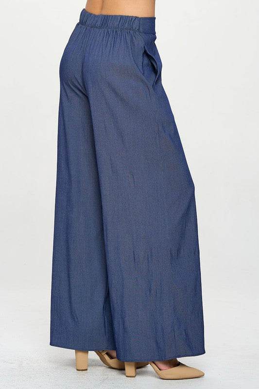 Tencel Straight Leg Pants with Side Pockets - Shop Style & More | Fresh Looks, Everyday Deals & Free Shipping