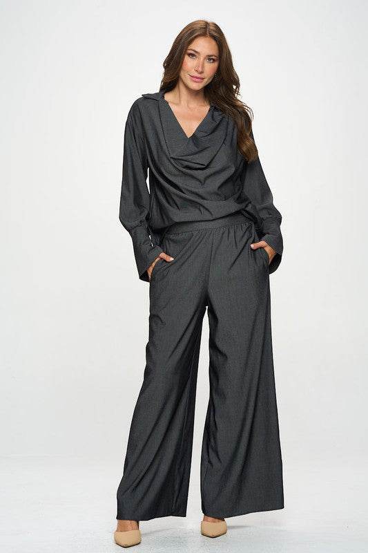 Tencel Straight Leg Pants with Side Pockets - Shop Style & More | Fresh Looks, Everyday Deals & Free Shipping