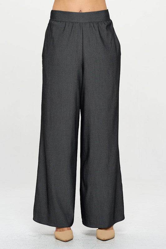 Tencel Straight Leg Pants with Side Pockets - Shop Style & More | Fresh Looks, Everyday Deals & Free Shipping