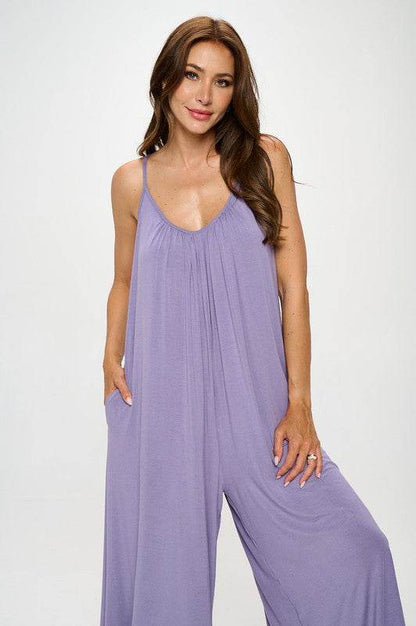 Made in USA Modal Spandex Soft Knit Jumpsuit - Shop Style & More | Fresh Looks, Everyday Deals & Free Shipping