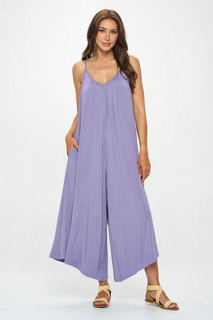 Made in USA Modal Spandex Soft Knit Jumpsuit - Shop Style & More | Fresh Looks, Everyday Deals & Free Shipping
