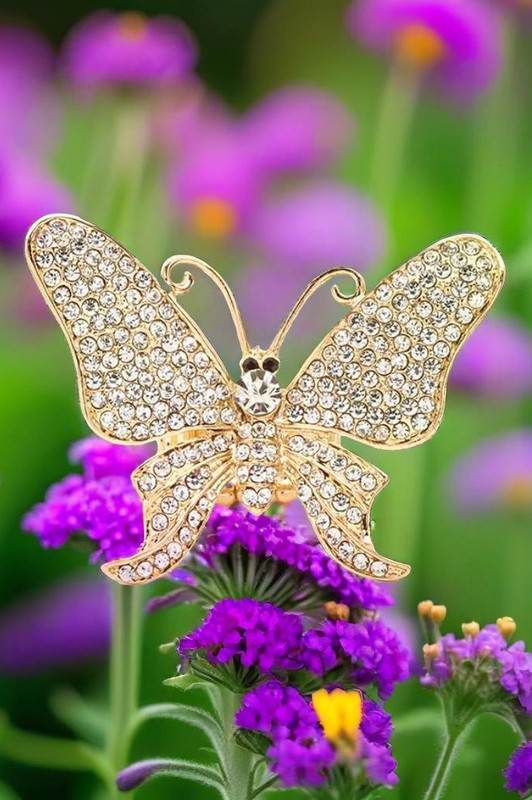 Crystal Butterfly Iconic Stretch Ring - Shop Style & More | Fresh Looks, Everyday Deals & Free Shipping