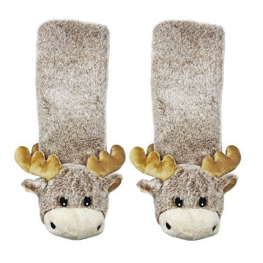 Moose Up - Kids' Plush Animal Slipper Socks - Shop Style & More | Fresh Looks, Everyday Deals & Free Shipping