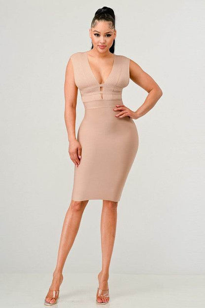 NATURALLY CHIC BANDAGE DRESS - Shop Style & More | Fresh Looks, Everyday Deals & Free Shipping