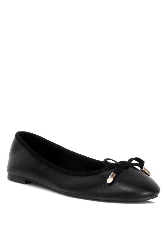 Suzzy Bow Embellished Flat Ballerinas - Shop Style & More | Fresh Looks, Everyday Deals & Free Shipping
