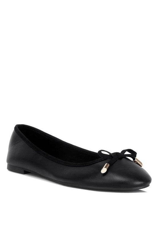 Suzzy Bow Embellished Flat Ballerinas - Shop Style & More | Fresh Looks, Everyday Deals & Free Shipping