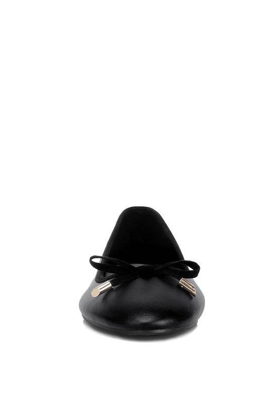 Suzzy Bow Embellished Flat Ballerinas - Shop Style & More | Fresh Looks, Everyday Deals & Free Shipping