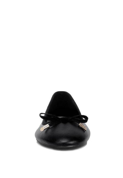 Suzzy Bow Embellished Flat Ballerinas - Shop Style & More | Fresh Looks, Everyday Deals & Free Shipping