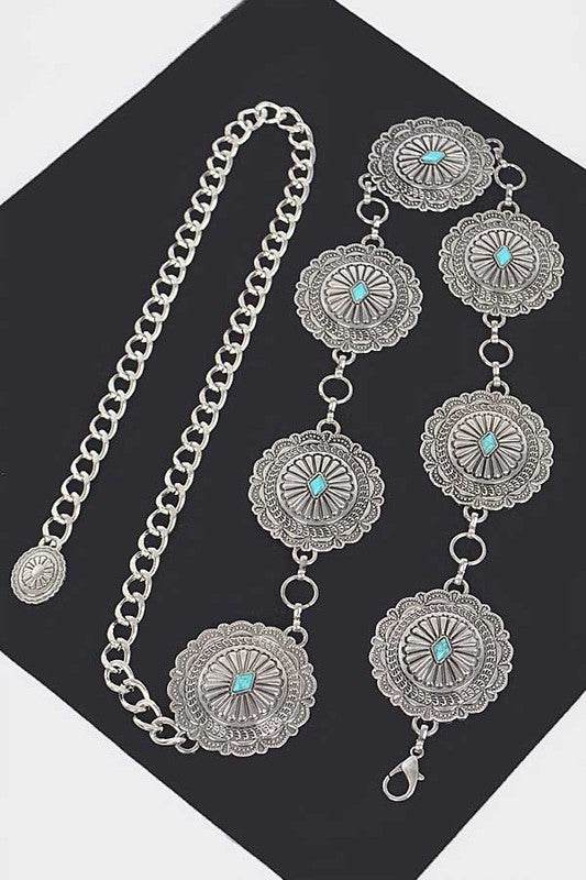 Western Concho Chain Belt - Shop Style & More | Fresh Looks, Everyday Deals & Free Shipping