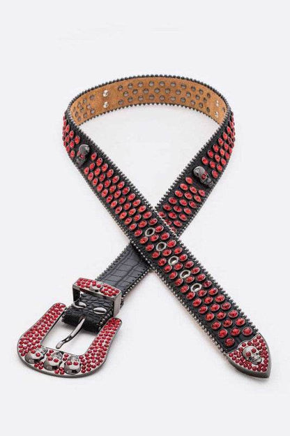 Crystal Statement Skull Belt - Shop Style & More | Fresh Looks, Everyday Deals & Free Shipping