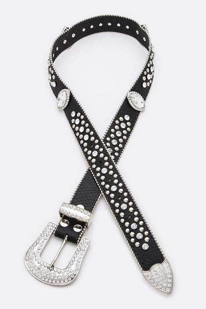 Crystal Almond Concho Western Belt - Shop Style & More | Fresh Looks, Everyday Deals & Free Shipping