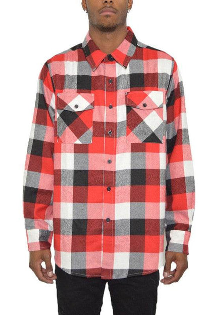 Weiv Long Sleeve Checkered Flannel - Shop Style & More | Fresh Looks, Everyday Deals & Free Shipping