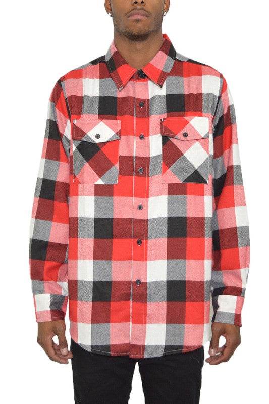 Weiv Long Sleeve Checkered Flannel - Shop Style & More | Fresh Looks, Everyday Deals & Free Shipping