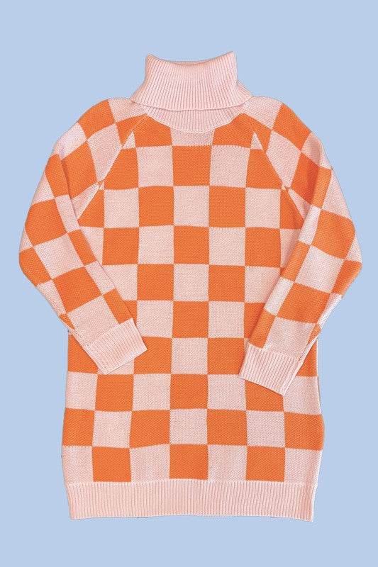Checkered turtleneck sweater dress - Shop Style & More | Fresh Looks, Everyday Deals & Free Shipping