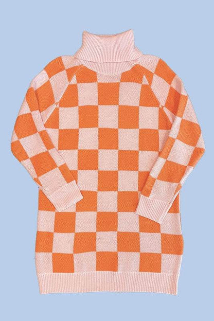 Checkered turtleneck sweater dress - Shop Style & More | Fresh Looks, Everyday Deals & Free Shipping