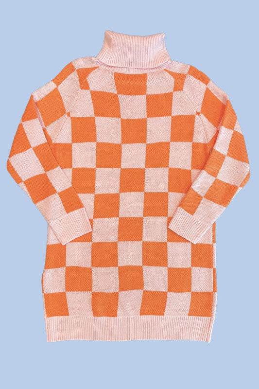 Checkered turtleneck sweater dress - Shop Style & More | Fresh Looks, Everyday Deals & Free Shipping