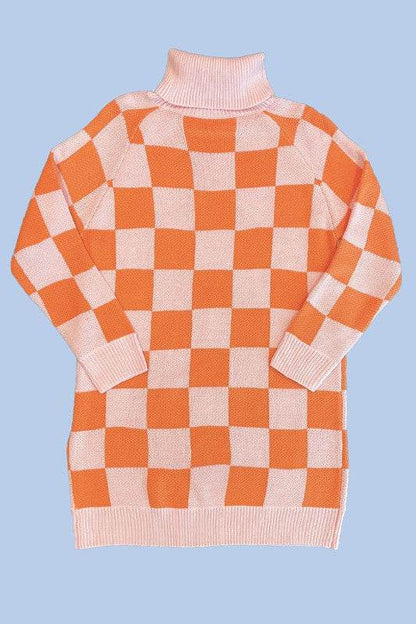 Checkered turtleneck sweater dress - Shop Style & More | Fresh Looks, Everyday Deals & Free Shipping