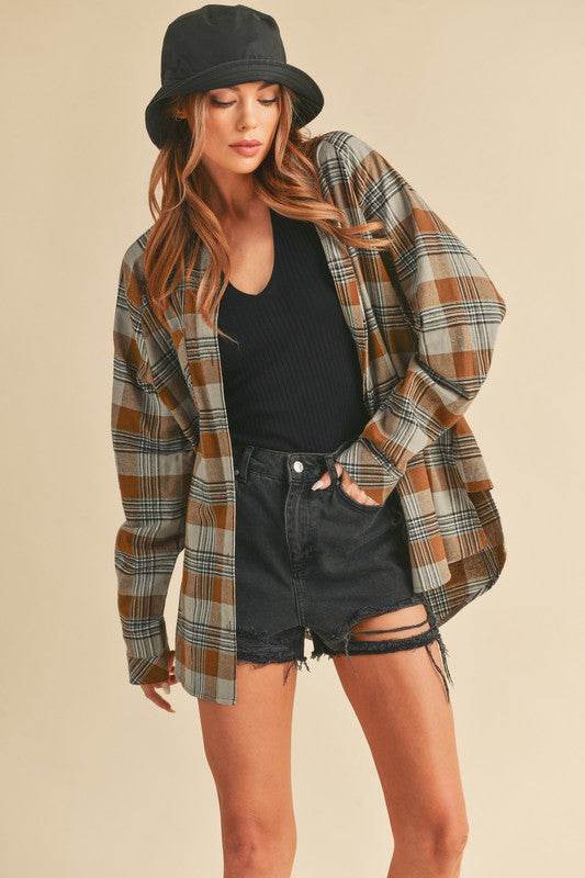 Jocia Plaid Flannel Shirt - Shop Style & More | Fresh Looks, Everyday Deals & Free Shipping