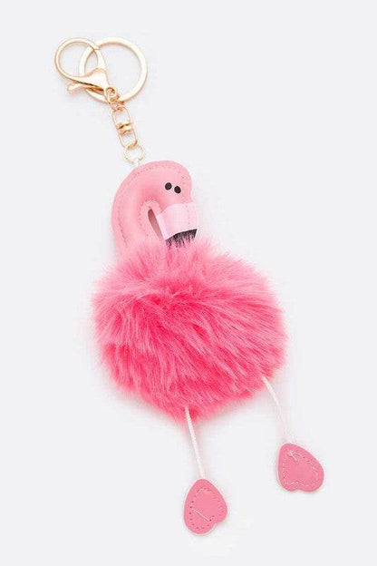 Fur Pom Flamingo Key Chain - Shop Style & More | Fresh Looks, Everyday Deals & Free Shipping