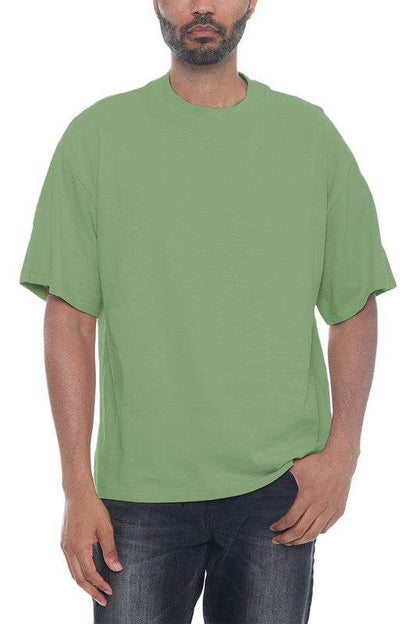 Premium Cotton Drop Shoulder Tee - Shop Style & More | Fresh Looks, Everyday Deals & Free Shipping
