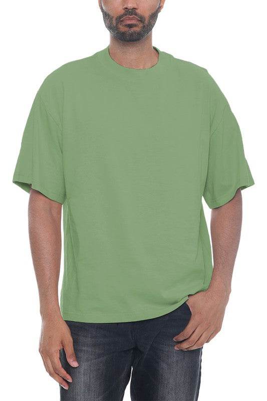 Premium Cotton Drop Shoulder Tee - Shop Style & More | Fresh Looks, Everyday Deals & Free Shipping