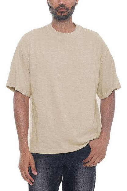 Premium Cotton Drop Shoulder Tee - Shop Style & More | Fresh Looks, Everyday Deals & Free Shipping