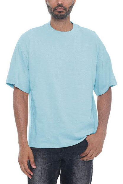 Premium Cotton Drop Shoulder Tee - Shop Style & More | Fresh Looks, Everyday Deals & Free Shipping