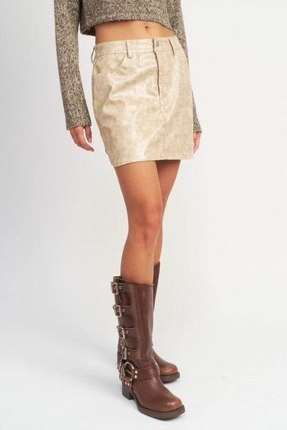 MINI SKIRT WITH SHORT HEM - Shop Style & More | Fresh Looks, Everyday Deals & Free Shipping