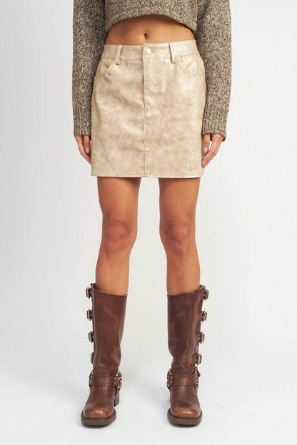 MINI SKIRT WITH SHORT HEM - Shop Style & More | Fresh Looks, Everyday Deals & Free Shipping