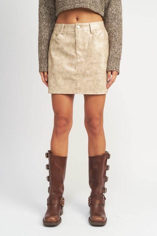 MINI SKIRT WITH SHORT HEM - Shop Style & More | Fresh Looks, Everyday Deals & Free Shipping