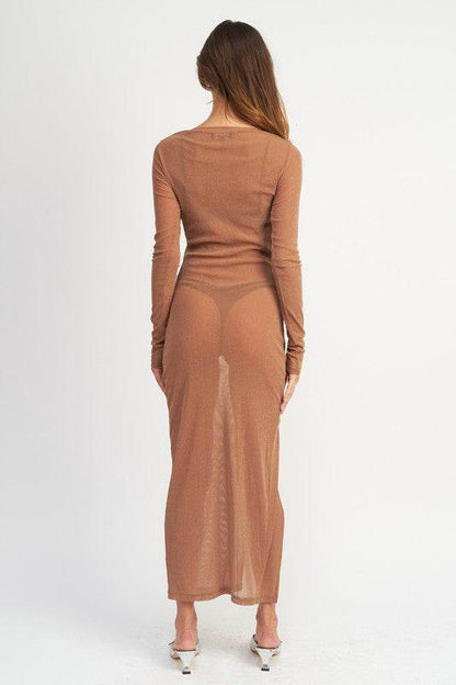 GLITTER MESH MAXI DRESS - Shop Style & More | Fresh Looks, Everyday Deals & Free Shipping