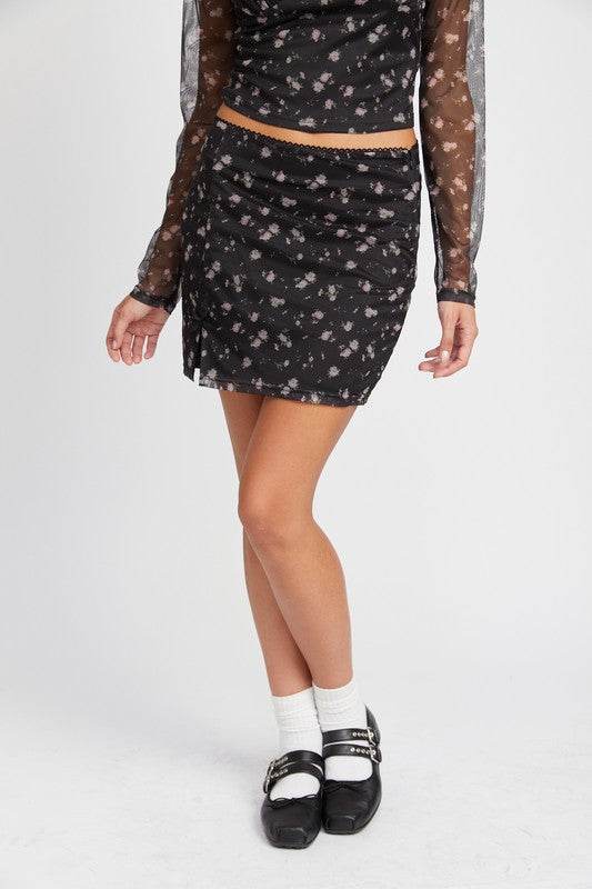 MESH MINI SKIRT WITH SATIN BOW DETAIL - Shop Style & More | Fresh Looks, Everyday Deals & Free Shipping