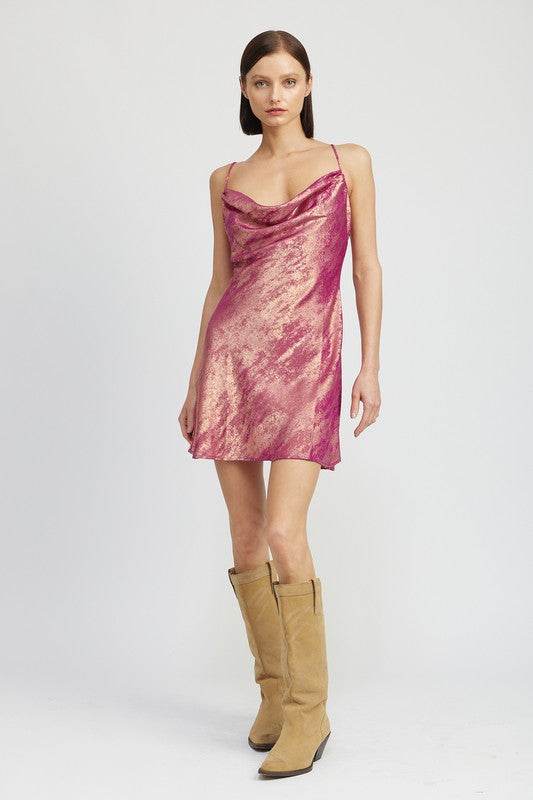 COWL NECK MNI SLIP DRESS - Shop Style & More | Fresh Looks, Everyday Deals & Free Shipping