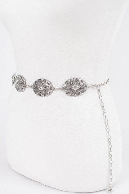 Textured Concho Western Chain Belt - Shop Style & More | Fresh Looks, Everyday Deals & Free Shipping