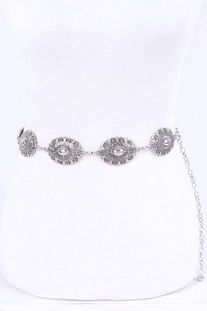 Textured Concho Western Chain Belt - Shop Style & More | Fresh Looks, Everyday Deals & Free Shipping