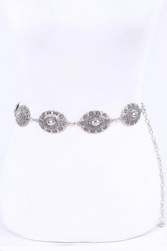 Textured Concho Western Chain Belt - Shop Style & More | Fresh Looks, Everyday Deals & Free Shipping